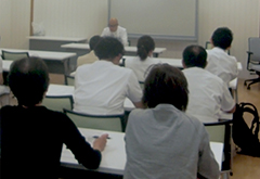 看護研究発表会のようす
